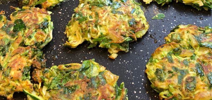 Courgette and spinach fritters – Igluu Meal Prep